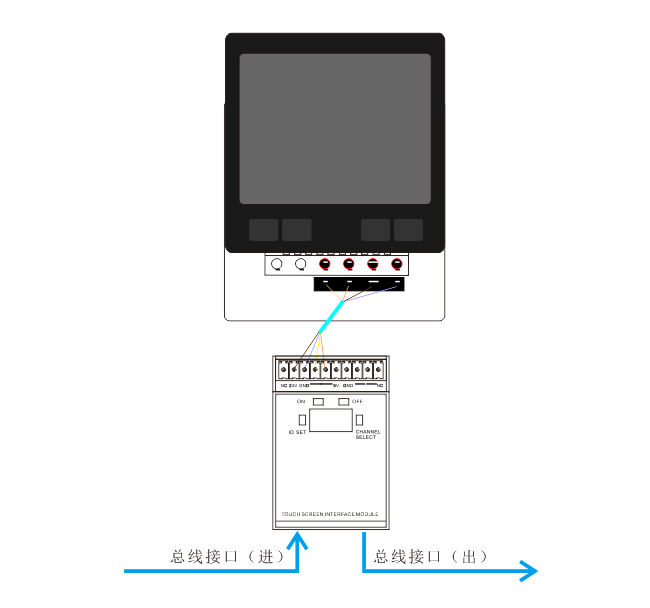 智能照明触摸控制屏接线图