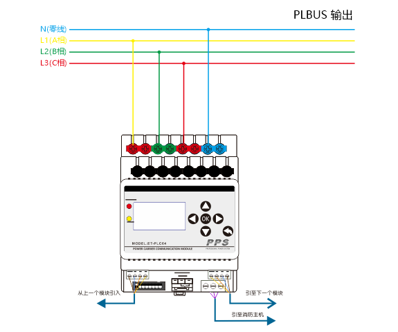PLC电力载波模块接线图