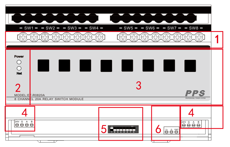 8路20A智能开关模块